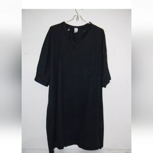 Women's Black T-Shirt Dress Size M